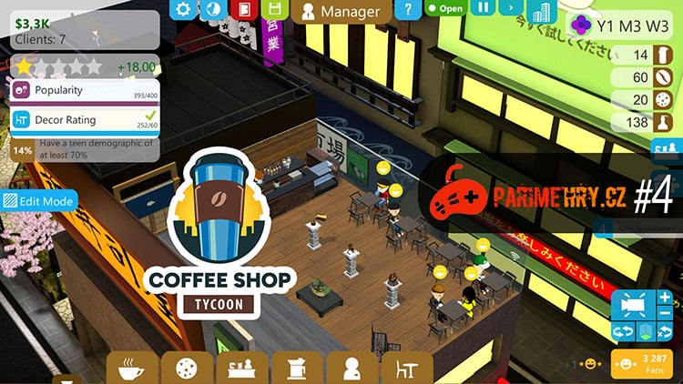 VIDEO: Coffee Shop Tycoon #4 – Otevírám znovu kavárnu "U Pařmena"
